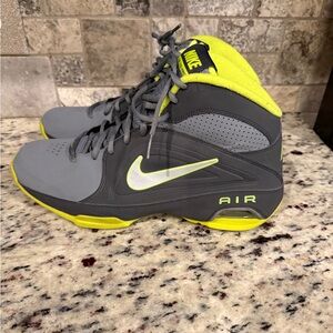 2012 Nike Men’s Air Visi Pro III Gray Mid Top 525745-004 Grey/ Green